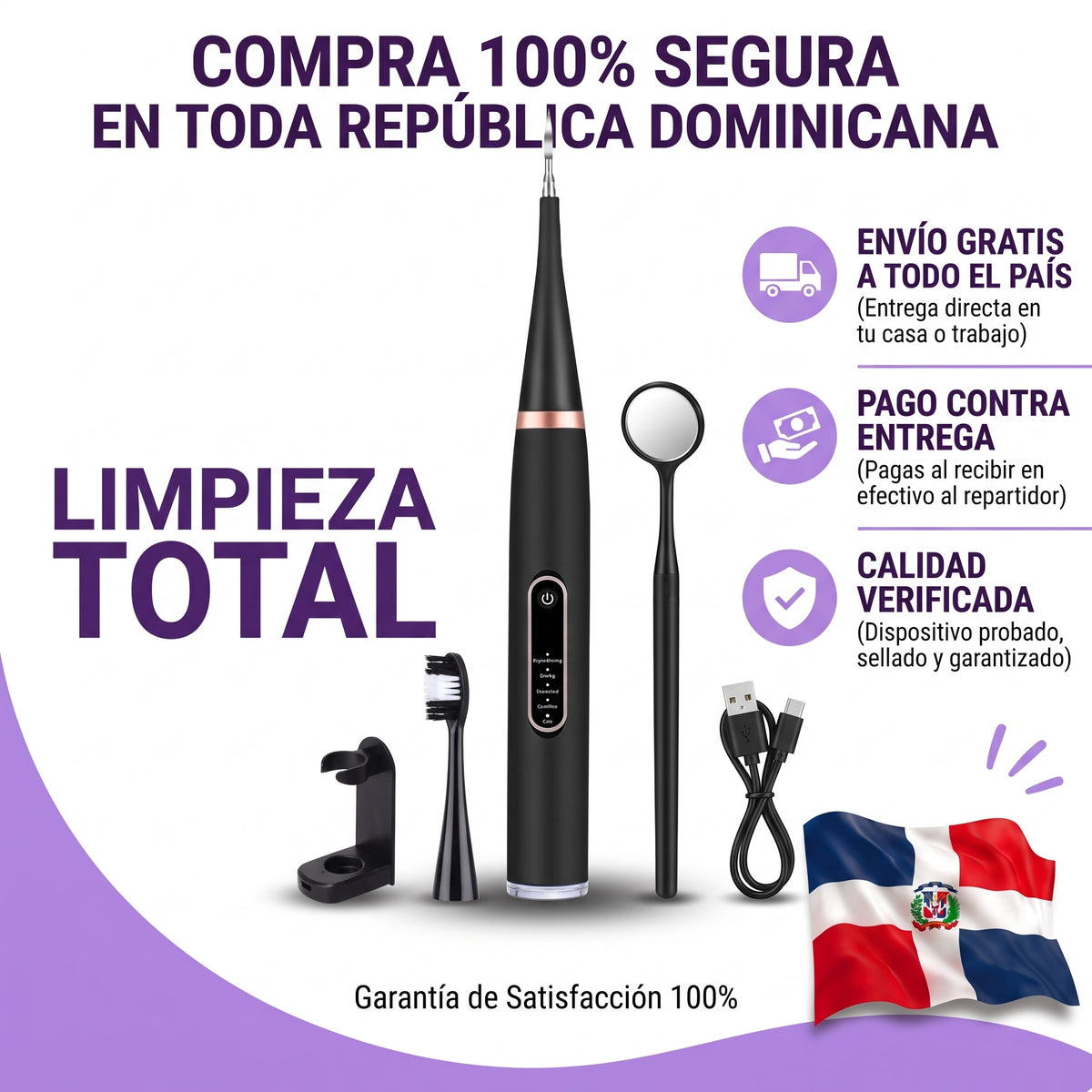 SonicClean Pro — Limpiador Dental Eléctrico | ⚡ Oferta por Tiempo Limitado