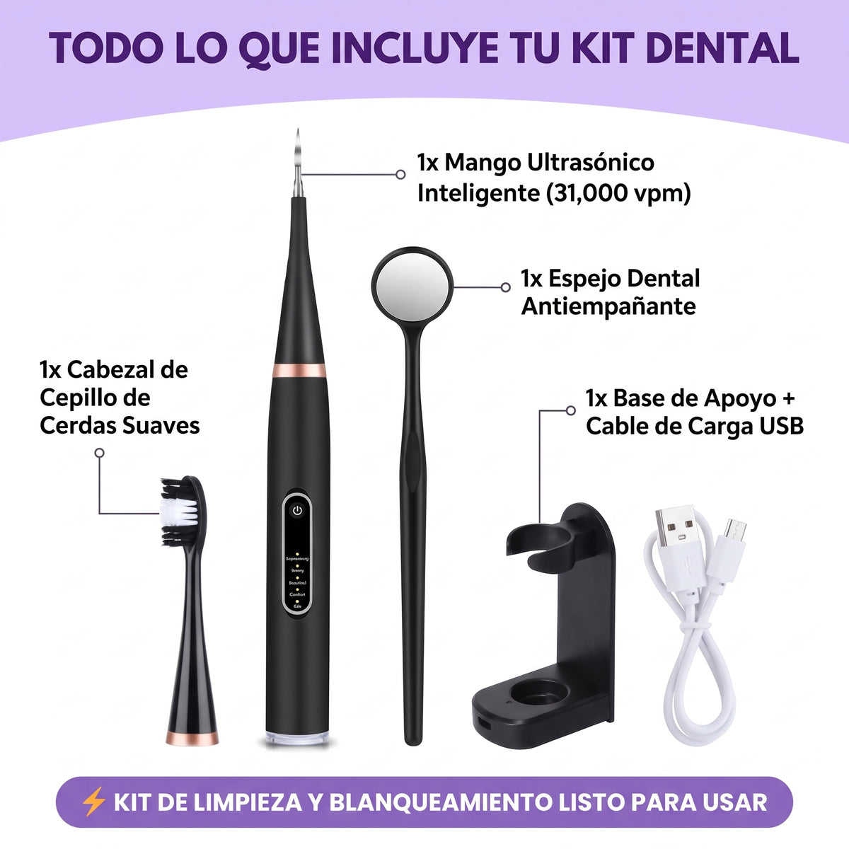SonicClean Pro — Limpiador Dental Eléctrico | ⚡ Oferta por Tiempo Limitado