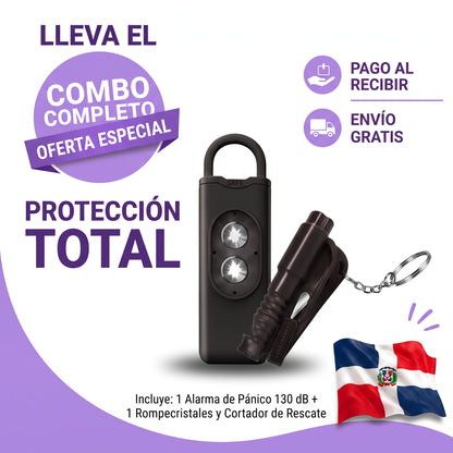 KIT DE SEGURIDAD TOTAL 2 EN 1 (Defensa Personal + Rescate Vial)