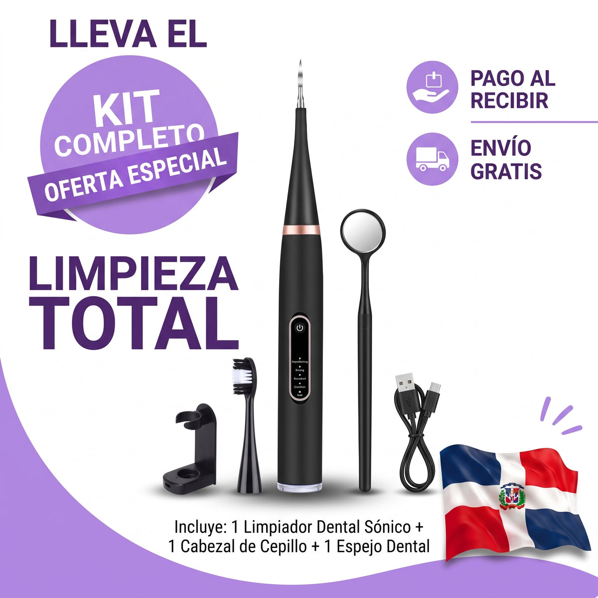 SonicClean Pro — Limpiador Dental Eléctrico | ⚡ Oferta por Tiempo Limitado