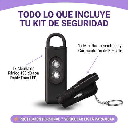 KIT DE SEGURIDAD TOTAL 2 EN 1 (Defensa Personal + Rescate Vial)